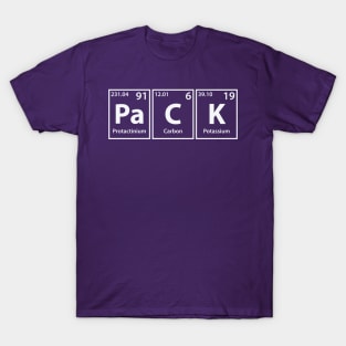 Pack (Pa-C-K) Periodic Elements Spelling T-Shirt